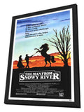 The Man From Snowy River 27 x 40 Movie Poster - Style A - in Deluxe Wood Frame
