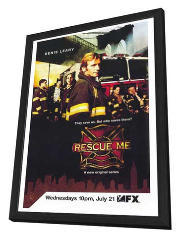 Rescue Me (TV) 27 x 40 TV Poster - Style A - in Deluxe Wood Frame