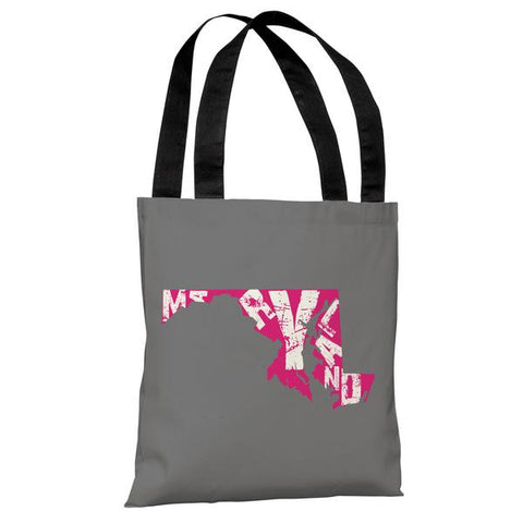 Maryland State Type Tote Bag by