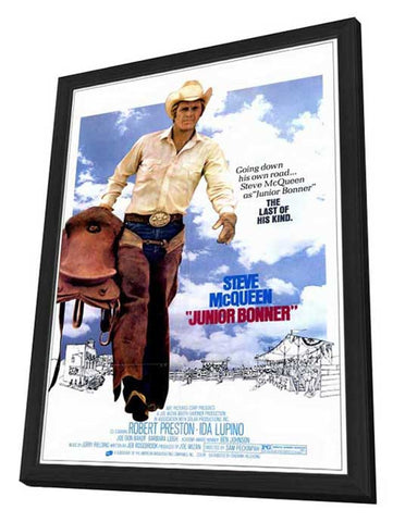 Junior Bonner 27 x 40 Movie Poster - Style A - in Deluxe Wood Frame