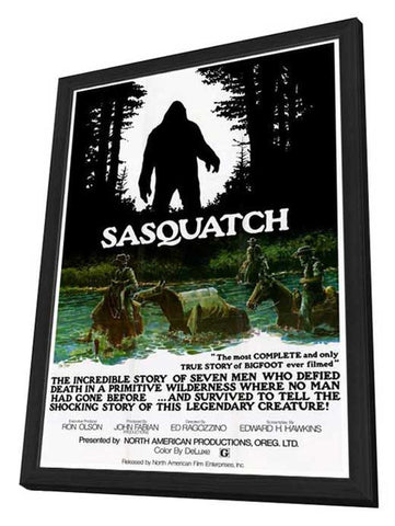 Sasquatch, the Legend of Bigfoot 27 x 40 Movie Poster - Style A - in Deluxe Wood Frame