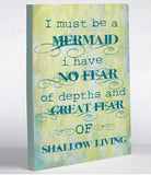 Must Be A Mermaid Canvas Wall Decor by