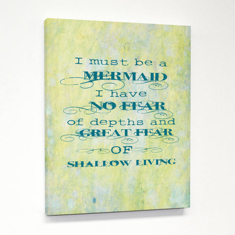 Must Be A Mermaid Canvas by OBC 11 X 14