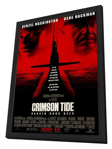 Crimson Tide 27 x 40 Movie Poster - Style A - in Deluxe Wood Frame