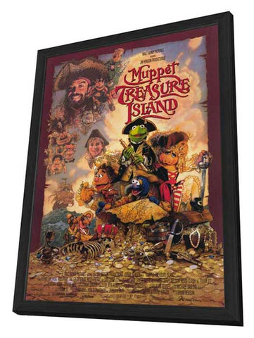 Muppet Treasure Island 27 x 40 Movie Poster - Style A - in Deluxe Wood Frame