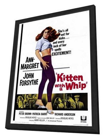 Kitten With a Whip 27 x 40 Movie Poster - Style A - in Deluxe Wood Frame