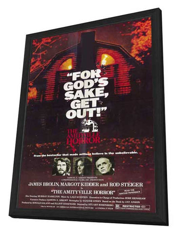 The Amityville Horror 27 x 40 Movie Poster - Style A - in Deluxe Wood Frame