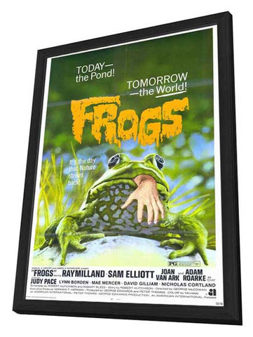 Frogs 27 x 40 Movie Poster - Style A - in Deluxe Wood Frame