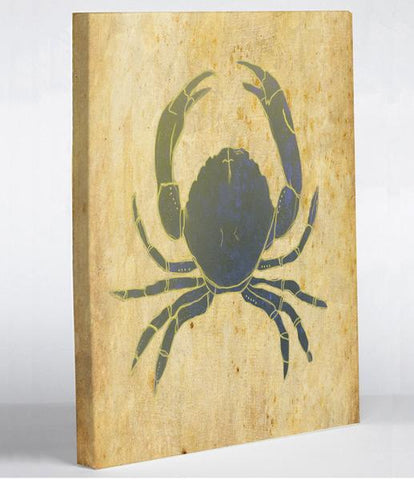 Blue Crab Canvas Wall Decor by