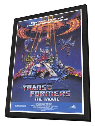 Transformers: The Movie 27 x 40 Movie Poster - Style A - in Deluxe Wood Frame