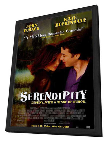 Serendipity 27 x 40 Movie Poster - Style B - in Deluxe Wood Frame