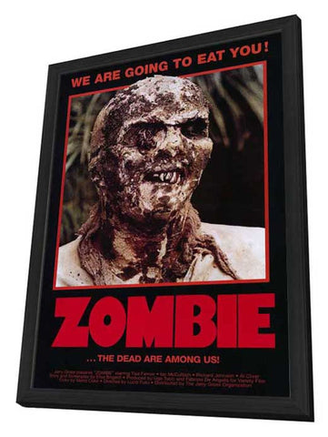 Zombie 27 x 40 Movie Poster - Style A - in Deluxe Wood Frame