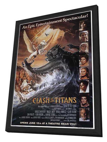 Clash of the Titans 27 x 40 Movie Poster - Style B - in Deluxe Aluminum Frame