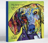 Dachshund with Text Canvas Wall Decor by Dean Russo