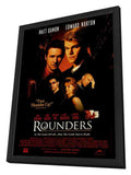 Rounders 27 x 40 Movie Poster - Style B - in Deluxe Wood Frame