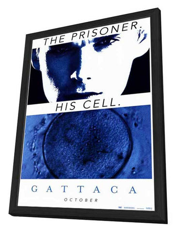 Gattaca 27 x 40 Movie Poster - Style D - in Deluxe Wood Frame