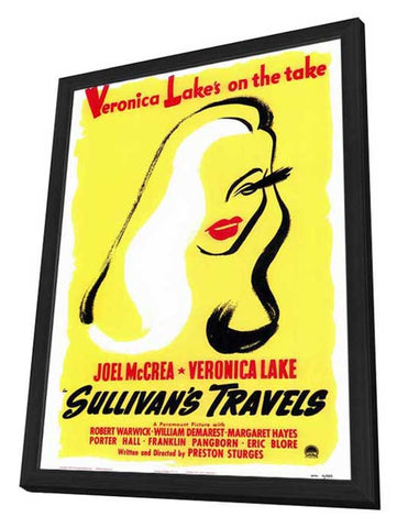 Sullivan's Travels 27 x 40 Movie Poster - Style B - in Deluxe Wood Frame