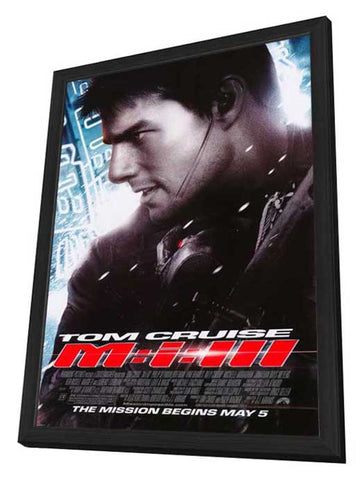 Mission: Impossible III 27 x 40 Movie Poster - Style B - in Deluxe Wood Frame