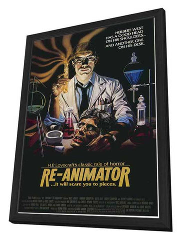 Re-Animator 27 x 40 Movie Poster - Style B - in Deluxe Wood Frame