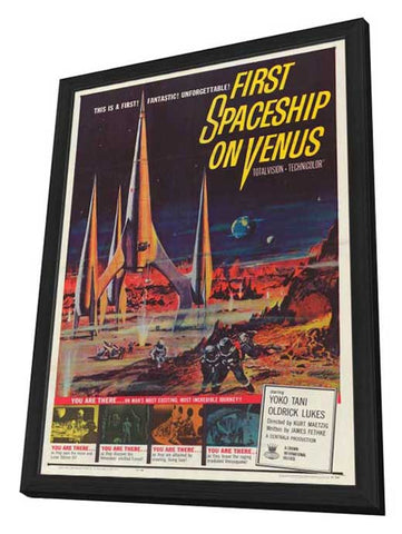 First Spaceship on Venus 27 x 40 Movie Poster - Style A - in Deluxe Wood Frame