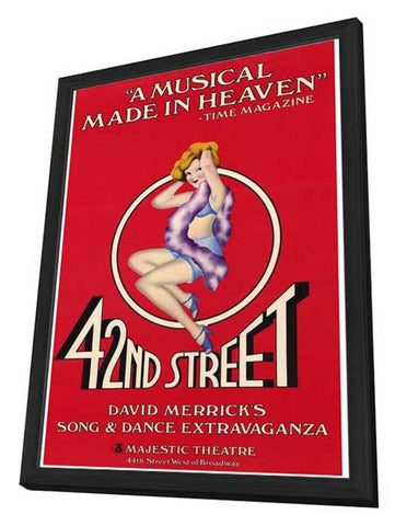 42nd Street (Broadway) 27 x 40 Movie Poster - Style A - in Deluxe Aluminum Frame