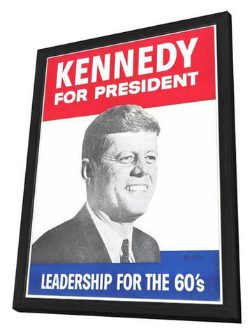 Kennedy For President 27 x 40 Movie Poster - Style B - in Deluxe Wood Frame