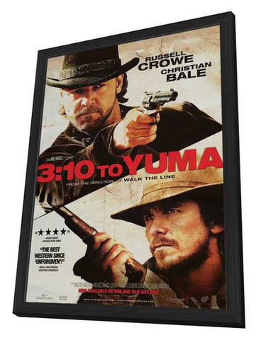 3:10 to Yuma 27 x 40 Movie Poster - Style D - in Deluxe Wood Frame