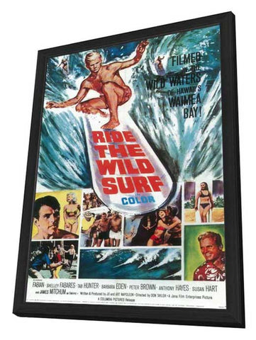 Ride The Wild Surf 27 x 40 Movie Poster - Style B - in Deluxe Wood Frame