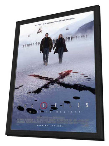 The X Files: I Want to Believe 27 x 40 Movie Poster - Style B - in Deluxe Wood Frame