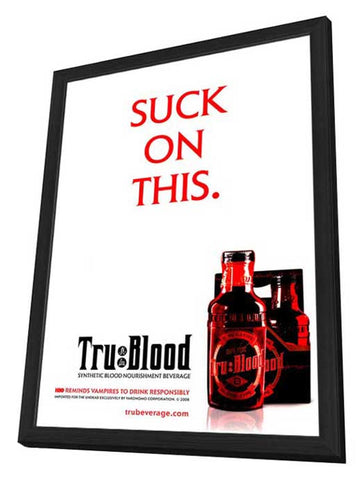 True Blood (TV) Season 1 27 x 40 TV Poster - Style B - in Deluxe Wood Frame