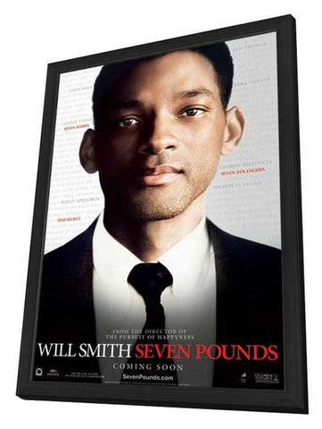 Seven Pounds 27 x 40 Movie Poster - Style A - in Deluxe Wood Frame