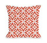 Meredith Circles - Tiger Lily Orange Throw Pillow by OBC 18 X 18