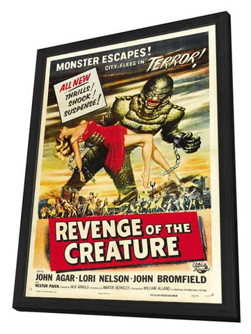 Revenge of the Creature 27 x 40 Movie Poster - Style B - in Deluxe Wood Frame