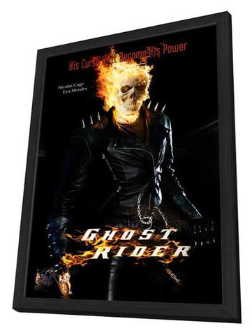Ghost Rider 27 x 40 Movie Poster - Style C - in Deluxe Wood Frame