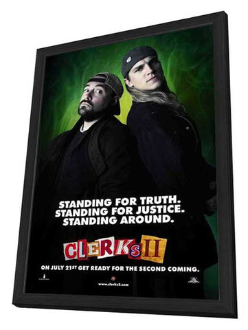 Clerks II 27 x 40 Movie Poster - Style B - in Deluxe Wood Frame
