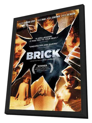 Brick 24 x 36 Movie Poster - Style E - in Deluxe Aluminum Frame