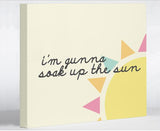 Soak Up The Sun - Yellow Canvas Wall Decor by