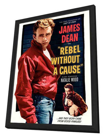 Rebel Without a Cause 27 x 40 Movie Poster - Style B - in Deluxe Wood Frame