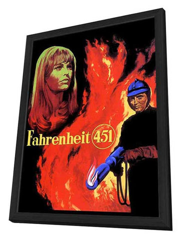 Fahrenheit 451 27 x 40 Movie Poster - Style E - in Deluxe Wood Frame