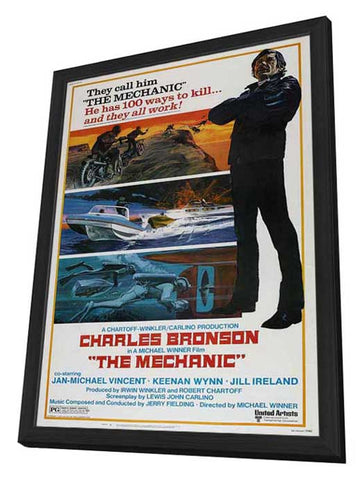 The Mechanic 27 x 40 Movie Poster - Style B - in Deluxe Wood Frame