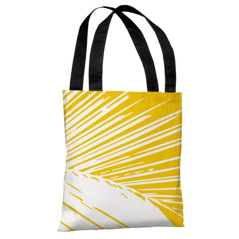 Alaiya Palm Leaves - Yellow Tote Bag by