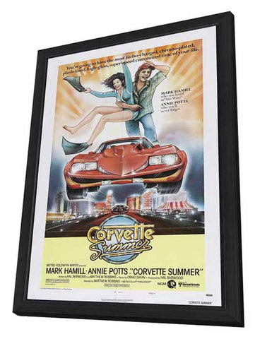 Corvette Summer 27 x 40 Movie Poster - Style C - in Deluxe Wood Frame