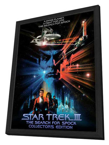 Star Trek 3: The Search for Spock 27 x 40 Movie Poster - Style E - in Deluxe Wood Frame