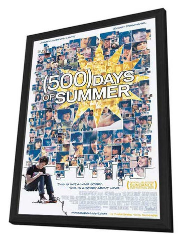 500 Days of Summer 27 x 40 Movie Poster - Style A - in Deluxe Wood Frame