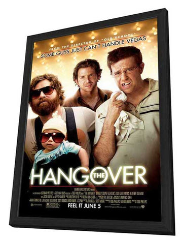 The Hangover 27 x 40 Movie Poster - Style A - in Deluxe Wood Frame