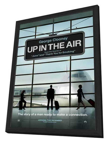 Up in the Air 27 x 40 Movie Poster - Style A - in Deluxe Wood Frame