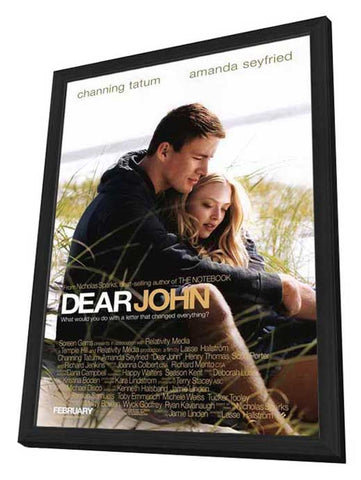 Dear John 27 x 40 Movie Poster - Style A - in Deluxe Wood Frame