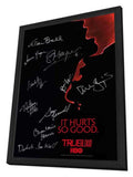 True Blood (TV) Season 2 13.5 x 20 TV Poster - Cast Signatures - Style A - in Deluxe Wood Frame