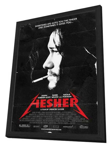 Hesher 27 x 40 Movie Poster - Style A - in Deluxe Wood Frame