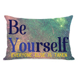 Be Yourself Galaxy - Multi Lumbar Pillow by OBC 14 X 20
